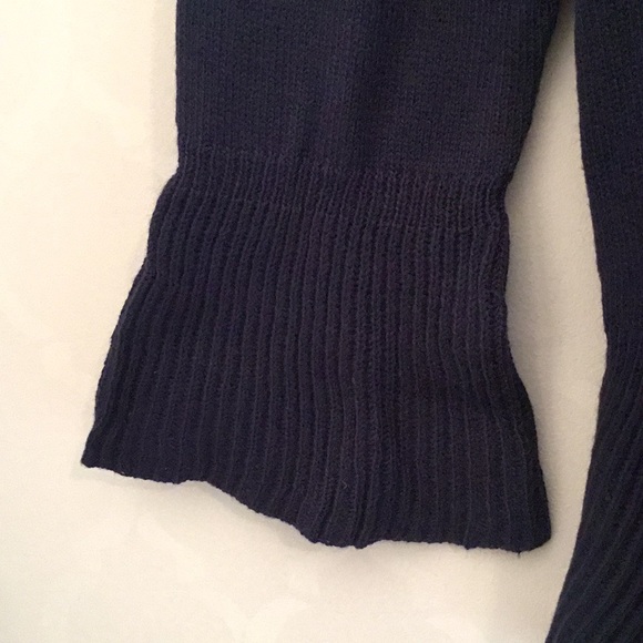 STYLE & CO PLUS SIZE NAVY RUFFLE SWEATER - Picture 3 of 9